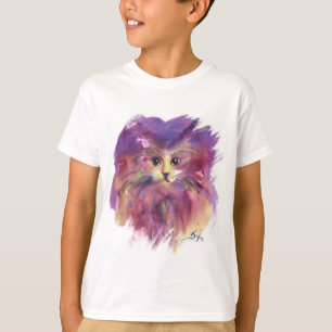 PAARSE KITTEN, CUTE KITTY CAT-PORTRAT T-SHIRT