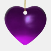 PAARSE KITTEN, KITTY CAT PORTRAIT Amethyst Gemston Keramisch Ornament (Achterkant)