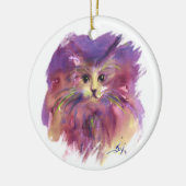 PAARSE KITTEN, KITTY CAT-PORTRAIT KERAMISCH ORNAMENT (Links)