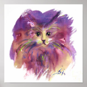 PAARSE KITTEN, KITTY CAT PORTRAIT POSTER