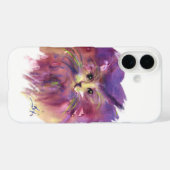 PAARSE KITTEN, KITTY CAT-PORTRAIT, wit Case-Mate iPhone Case (Achterkant (horizontaal))