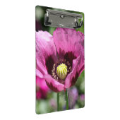 Paarse klaproos mini klembord (Schuin)