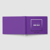 Paarse Kleur School Afstudeerder met Naam Gastenboek (Volledig)