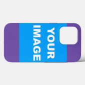 Paarse kleur Voeg uw Afbeelding foto Afbeelding Lo Case-Mate iPhone Case (Achterkant (horizontaal))
