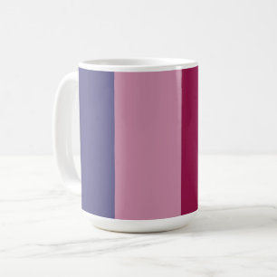 Paarse kleuren strepen koffiemok