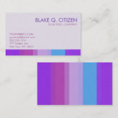 Paarse kleurenbalk Visitekaartje (Voorkant / Achterkant)