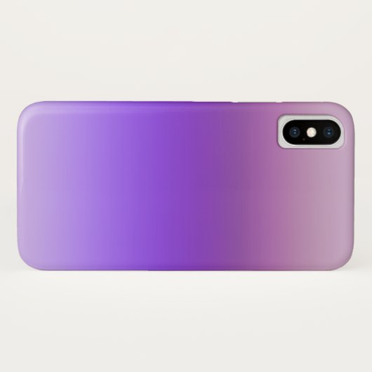 Paarse kleurengradiënt ombre Case-Mate iPhone case (Achterkant (horizontaal))