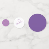 Paarse kleurpotlood confetti (Voorkanten)