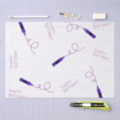 Paarse kleurpotlood tissuepapier (Craft)