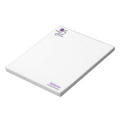 Paarse Knit Fast, Die Warm Notitieblok (Gedraaid)