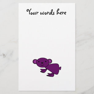 Paarse koala briefpapier