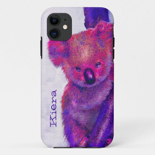 paarse koala-zaak Case-Mate iPhone case (Achterkant)
