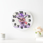 Paarse koe grote klok (Huis)