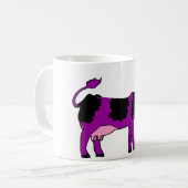 Paarse koe koffiemok (Voorkant links)