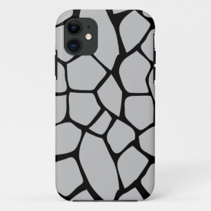 paarse koe print abstract iPhone 11 hoesje