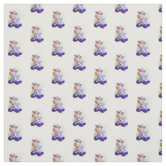 Paarse Koe Stof (Swatch)