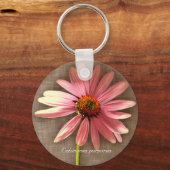 Paarse kone ventilator Echinacea purpureum Sleutelhanger (Voorkant)
