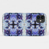 Paarse konijn Yoga iPhone Case by deprise (Achterkant (horizontaal))