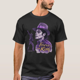 Paarse Koning Voor Altijd - Waterverf Legendarisch T-shirt