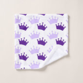 Paarse Koninklijke Kroon Sprookjes Prins Verhalenb Bad Handdoek (Wasdoekje)
