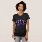 Paarse koninklijke kroon t-shirt (Voorkant volledig)