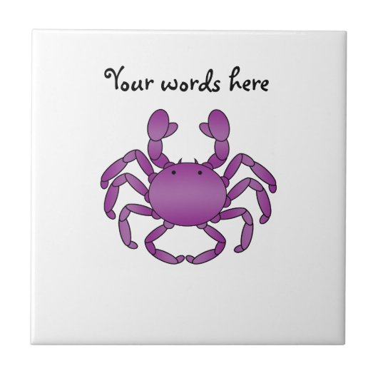 Paarse krab tegeltje (Voorkant)