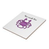 Paarse krab tegeltje (Zijkant)