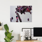 Paarse kralen 1 poster (Thuiskantoor)