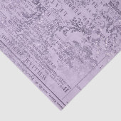 Paarse krantenpapier vintage tissuepapier (Detail)