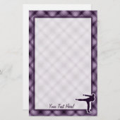 Paarse krijgskunst briefpapier (Voorkant / Achterkant)