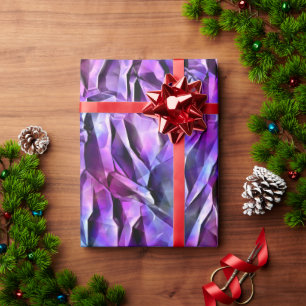 Paarse kristallen. cadeaupapier