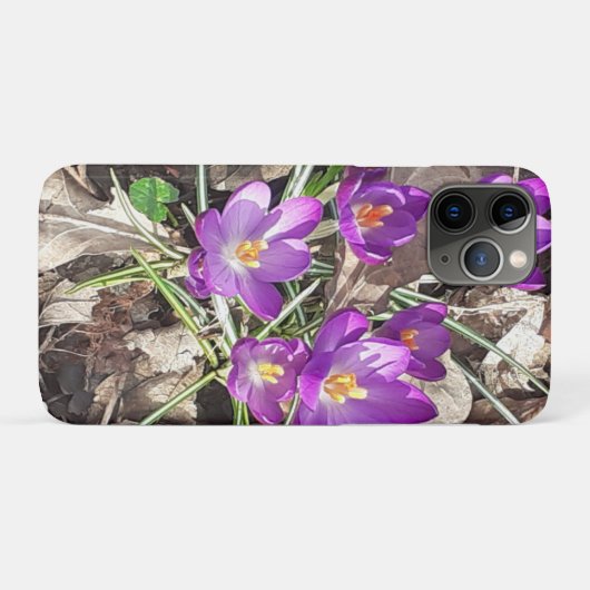 Paarse krokoes Case-Mate iPhone case (Achterkant (horizontaal))