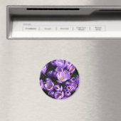 Paarse Krokus ijskastmagneet Magneet (Insitu (Vaatwasser))