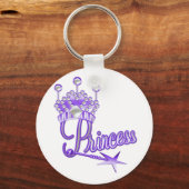Paarse kroonprinses sleutelhanger (Voorkant)