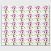 Paarse kroonwinkels cadeaupapier (Vlak)