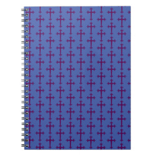 Paarse Kruis Lent- en Advent Devotionele Kunst Notitieboek