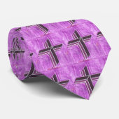 Paarse kruising Necktie Stropdas (Opgerold)