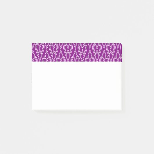 Paarse kunstbedden post-it® notes (Voorkant)