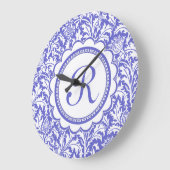 Paarse kunsten William Morris Floral Grote Klok (Hoek)