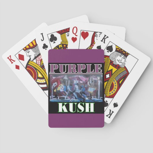 PAARSE KUSH SPEELKAARTEN (Achterkant)