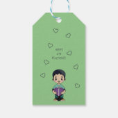 Paarse kussen cadeaulabel (Achterkant)