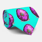 Paarse kwarteleieren stropdas (Opgerold)
