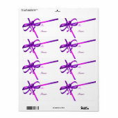 Paarse labels voor koolstof (Full Sheet)