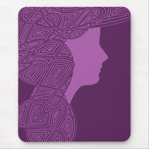 Paarse Lady Mousepad Muismat