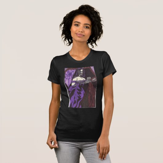 Paarse Lady T-Shirt (Voorkant volledig)