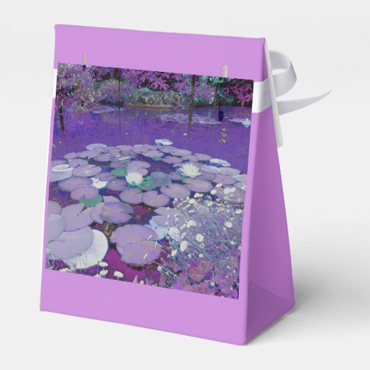 Paarse Lake Dreaming Bedankdoosjes (Achterkant)