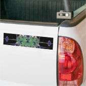 Paarse Lamp Bumpersticker (Op Truck)