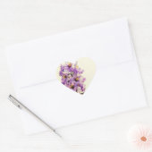 Paarse Larkspur Delphinium Hart Sticker (Envelop)