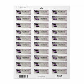 Paarse Lashes Eye Etiket (Full Sheet)