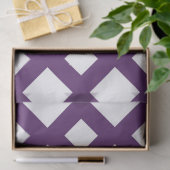 Paarse Lattice on White Tissue Paper Tissuepapier (Geschenk)